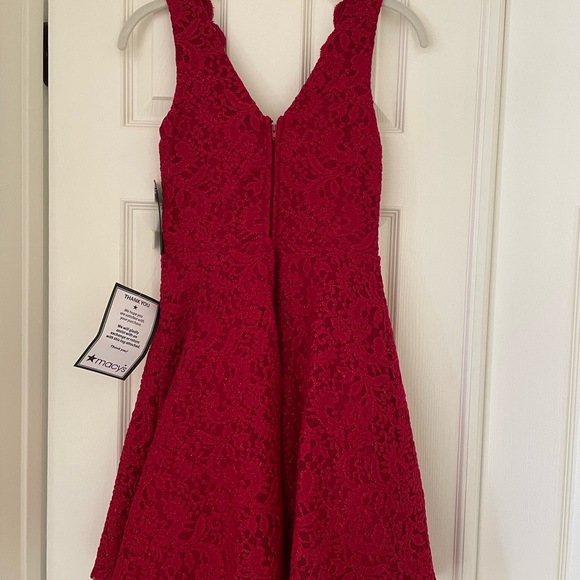 NWT Red Sparkle Short Dress Size 1 - Picture 2 of 7